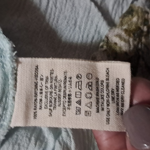 Free People Mint Tree Swing Trapeze Dress/Top with Pockets Size S/P - Picture 9 of 12